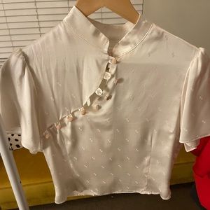 Stone Cold Fox Charm silk blouse